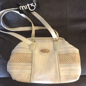 NWT Mitzi brand purse with lace detail